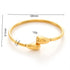 Ava Titanium Gold-plated Open Adjustable Bracelets