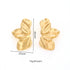 Jemima Gold Plated Titanium Statement Stud Earrings for Women 1 Pair