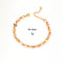 Emiko Titanium Gold-plated Inlaid Zircon Adjustable Bracelets