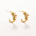 Felicity Gold Plated Titanium Statement Earrings for Women 1 Pair