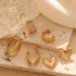 Scarlett Gold Plated Titanium Statement Hoop Earrings for Women 1 Pair