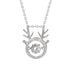 Serena 925 Sterling Silver Reindeer Adjustable Necklace