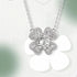 Louisa 925 Sterling Silver Zircon Adjustable Necklace