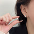 Linglang S925 Silver Hoop Earrings Minimalist Earrings Jewelry for Girls Dainty Hypoallergenic Earrings