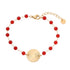 Linglang Boho Style 18K Gold Plated Bracelet Vintage Beaded Bracelet Gold Jewelry Gift for Women