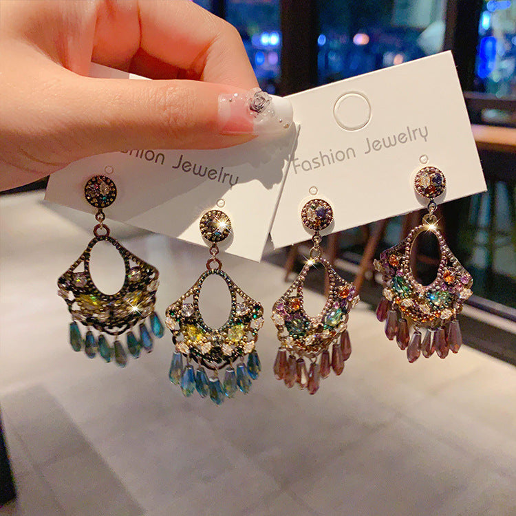 Linglang Bohemian Earrings Vintage Dangle Earrings for Women Retro Drop Earrings Vintage Jewelry