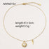 Linglang 14K Gold Plated Necklace Chain for Women Love Pendant Necklace Gold Jewelry Shell Necklace