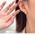 Linglang S925 Sterling Silver Earrings Butterfly Stud Earrings for Women Fashion Earrings Silver Jewelry Gifts