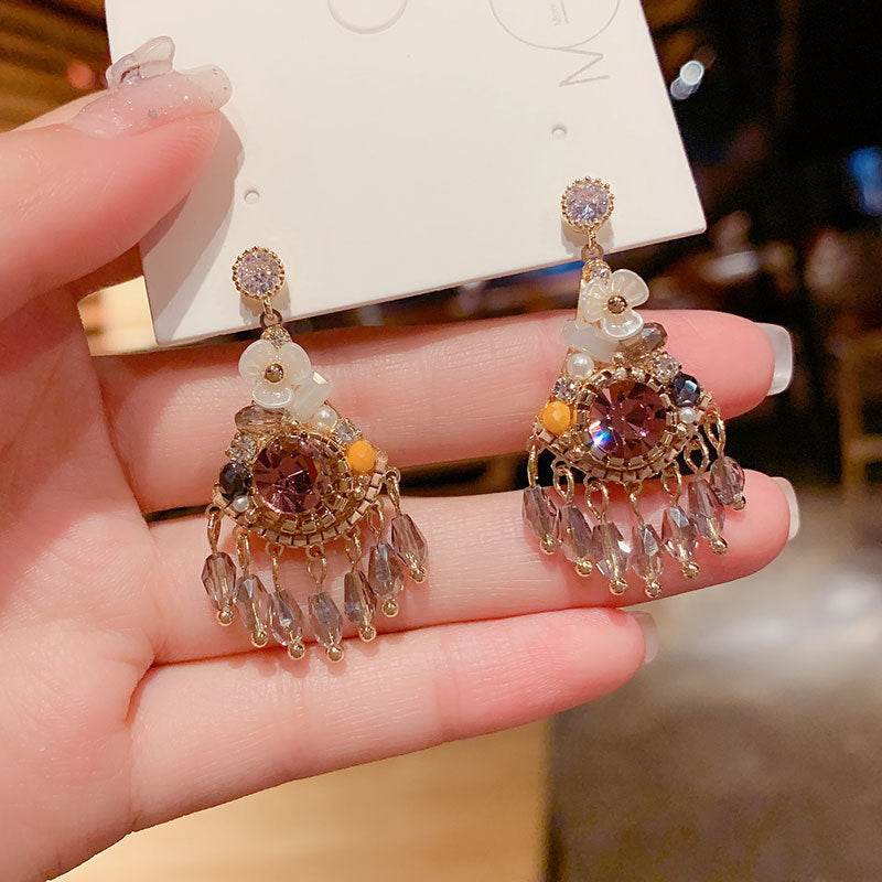 Linglang Boho Dangle Earrings Boho Jewelry for Women Vintage Beaded Earrings Chic Jewelry