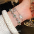 Linglang Retro Zirconia Bracelets Gold Plated Stackable Bracelet Adjustable Tennis Bracelet Trendy Jewelry Gifts
