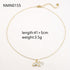 Linglang Pearl Fishtail 18K Gold Plated Necklace Pendant Chain Gold Choker Gold Jewelry Gift for Women