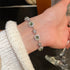 Linglang Retro Zirconia Bracelets Gold Plated Stackable Bracelet Adjustable Tennis Bracelet Trendy Jewelry Gifts