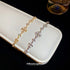 Linglang Iris Cross Gold Plated Bracelet Trendy Adjustable Zircon Bracelet Trendy Jewelry Gifts