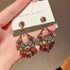 Linglang Bohemian Earrings Vintage Dangle Earrings for Women Retro Drop Earrings Vintage Jewelry