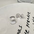 Linglang S925 Silver Fan-shaped Stud Earrings Vintage Silver Jewelry Matte Minimalism Earrings Chic Jewelry