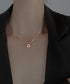 Linglang Sterling S925 Silver Triangle Diamond Necklace for Women Simple Stylish Choker Chain Jewelry Gift