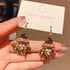 Colorful Beaded Earrings for Women Boho Hoop Earrings Dangle Earrings
