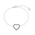 Linglang 18 Gold Plated Heart Charm Chain Bracelet Gold Initial Bracelets Jewelry Gifts for Women Girls