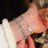 Linglang Retro Zirconia Bracelets Gold Plated Stackable Bracelet Adjustable Tennis Bracelet Trendy Jewelry Gifts
