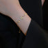 Linglang Trendy Gold Plated Bracelet Adjustable Zirconia Tennis Bracelet Gold Bracelet for Women