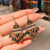 Colorful Beaded Earrings for Women Boho Hoop Earrings Dangle Earrings