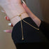 Linglang Trendy Gold Plated Bracelet Adjustable Zirconia Tennis Bracelet Gold Bracelet for Women