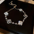 Linglang Elegant Gold Plated Bracelet Dainty Adjustable Zirconia Bracelet Hypoallergenic Summer Jewelry
