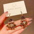Colorful Beaded Earrings for Women Boho Hoop Earrings Dangle Earrings