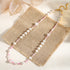 Linglang Colored Beaded Necklace Natural Pearl Necklace for Women Dainty Pearl Choker Jewelry Gift