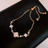 Linglang Dainty 14K Gold Plated Bracelet Zircon Bracelet Retro Tennis Bracelets Adjustable Gold Bracelet
