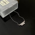 Linglang S925 Sterling Silver Necklace Stylish Pearl Necklace Chain Vintage Pearl Choker Silver Jewelry