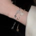 Linglang Sterling Snowflake Gold Plated Bracelets Zirconia Tennis Bracelet Infinity Love Jewelry Gifts