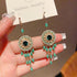 Handmade Beaded Earrings Boho Hoop Dangle Earrings For women