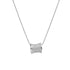 Linglang S925 Sterling Silver Necklace Chain for Women Minimalist Diamond Chain Dainty Silver Pendant Necklace