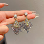 Linglang Handmade Beaded Drop Earrings for Women Boho Statement Earrings Sterling Dangle Earrings Jewelry Gifts