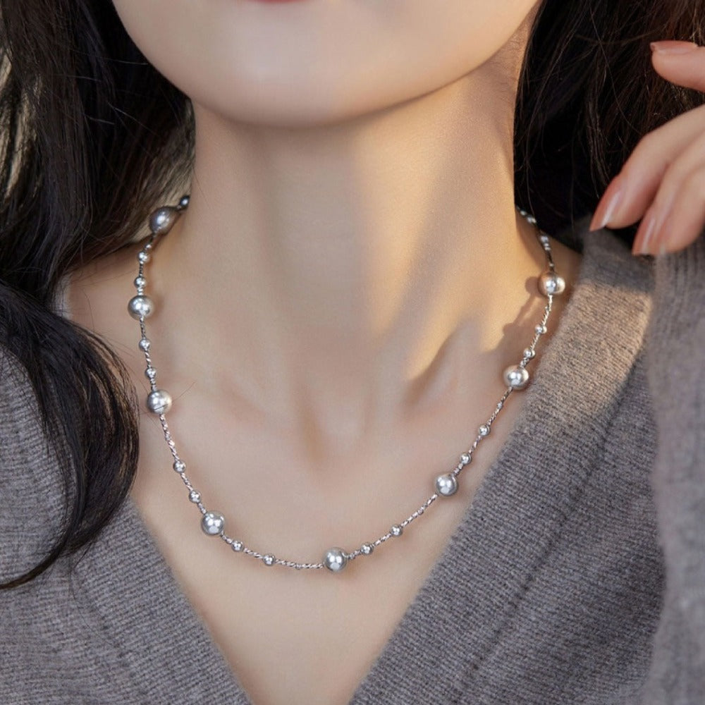 Gray Pearl Necklace