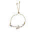 Linglang 14K Gold Plated Stackable Bracelets Crystal Beaded Bracelet Trendy Tennis Bracelets Gold Bracelet