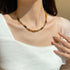 Maillard Natural Stone beaded Necklace Beaded Necklace