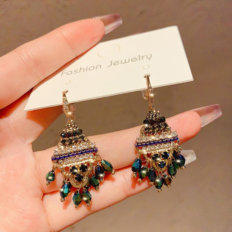 Colorful Beaded Earrings for Women Boho Hoop Earrings Dangle Earrings