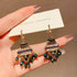 Colorful Beaded Earrings for Women Boho Hoop Earrings Dangle Earrings