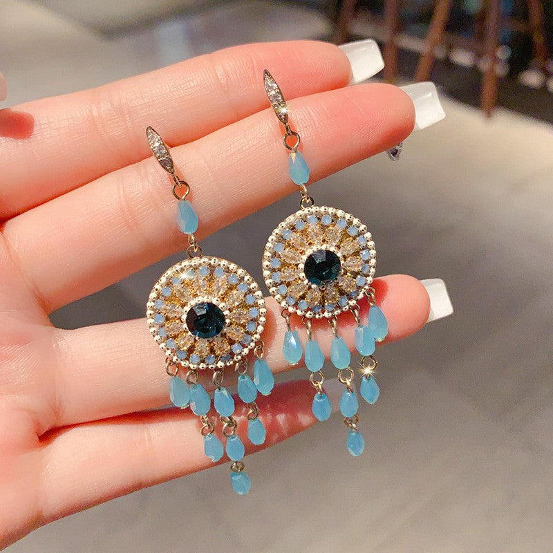 Handmade Boho Beaded Earrings Vintage Dangle Earrings