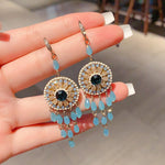 Handmade Boho Beaded Earrings Vintage Dangle Earrings