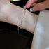 Linglang Adjustable Chain Bracelet for Women Dainty Gold Plated Tennis Bracelets Zirconia Jewelry