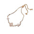 Linglang Dainty 14K Gold Plated Bracelet Zircon Bracelet Retro Tennis Bracelets Adjustable Gold Bracelet