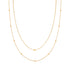 Linglang 18K Gold Plated Necklace Gold Chain Layered Necklace Set Minimalism Layering Jewelry Gift Ideas