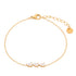 Linglang Chic Water drop zircon 18K Gold Plated Bracelet Diamond Gold Jewelry Gift for Girl