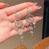 Linglang S925 Silver Earrings Sterling Dangle Earrings Boho Statement Earrings Dainty Drop Earrings for Women