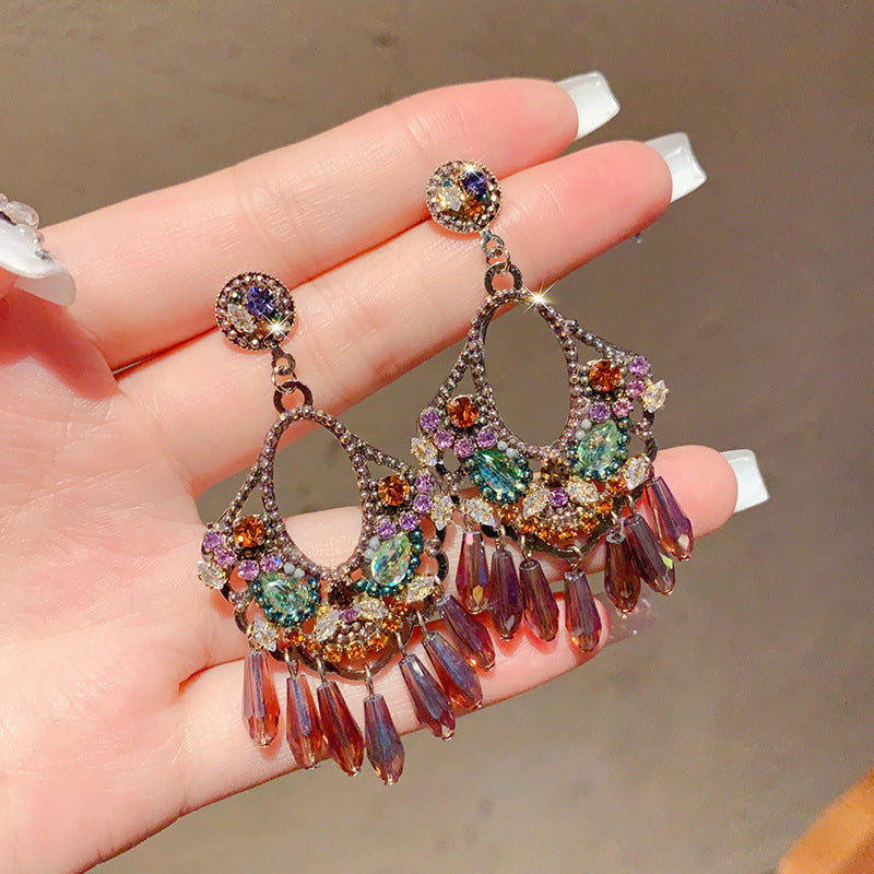 Linglang Bohemian Earrings Vintage Dangle Earrings for Women Retro Drop Earrings Vintage Jewelry