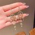 Linglang S925 Silver Earrings Sterling Dangle Earrings Boho Statement Earrings Dainty Drop Earrings for Women