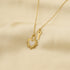 Linglang 14K Gold Plated Necklace Chain for Women Love Pendant Necklace Gold Jewelry Shell Necklace